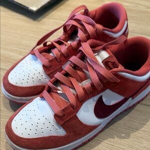 Nike Red and White Women's Sneakers